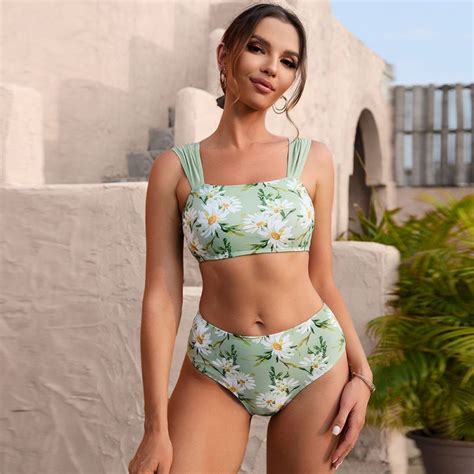New Bikini Beautiful Back Print Fashion Sexy Swimsuit Women Bikini And Swimwear Price