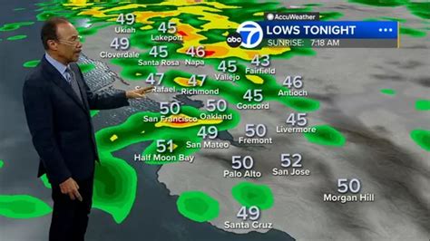 Accuweather Forecast Heavy Steadier Rain Developing Overnight Abc7 Bay Area Xumo Play