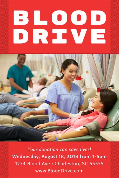 Blood Drive Poster Template | MyCreativeShop