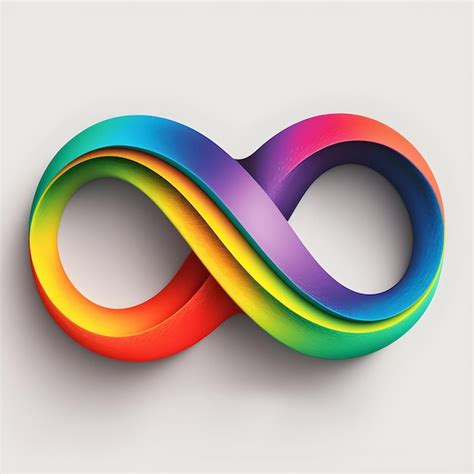 Premium AI Image Abstract Infinity Logo Symbol