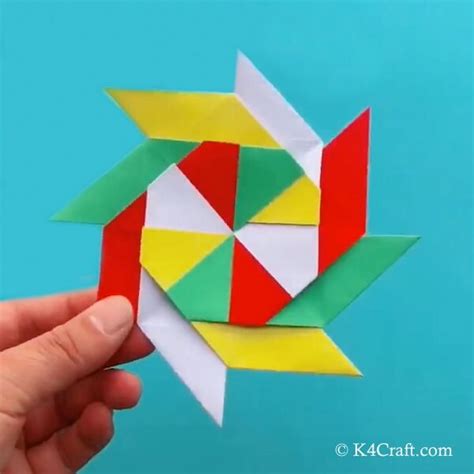 How To Make Pointed Transforming Ninja Star Step By Step Origami