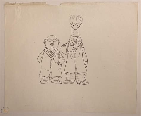 Muppet Babies Beaker & Bunsen JIM HENSON Animation Production Cel ...