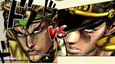 Asbr Jotaro Vs Dio With Anime Sfx Youtube