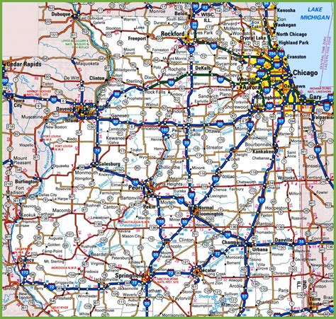 Printable Map Of Illinois - Printable Maps