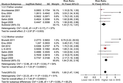 Subgroup Analysis Of Risk Ratio Of Obstructive Sleep Apnea Osa Based