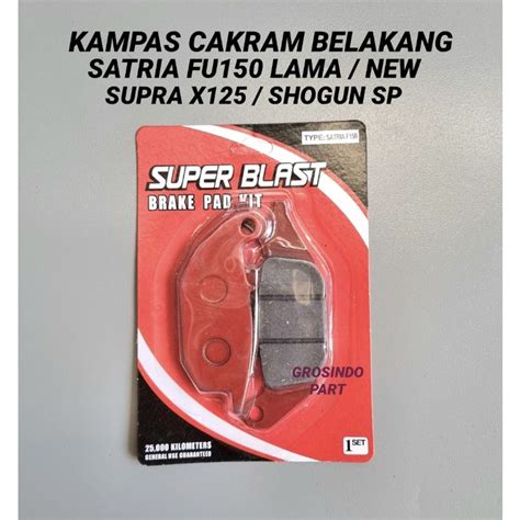 Jual PROMO KAMPAS REM CAKRAM DISK PAD BELAKANG SATRIA FU150 FU 150