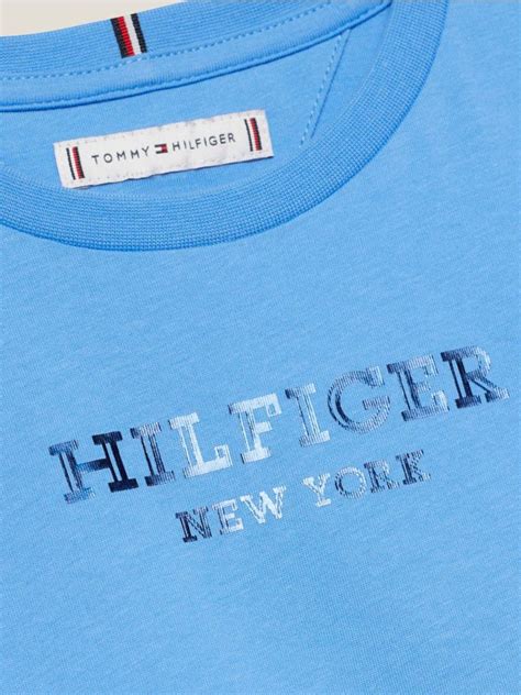 Hilfiger Monotype Foil Logo T Shirt Tommy Hilfiger