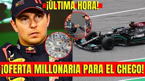 Sergio Checo Per Z Recibe Oferta Millonaria De Mercedes Para Correr Con