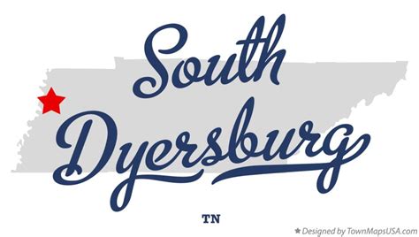 Map of South Dyersburg, TN, Tennessee