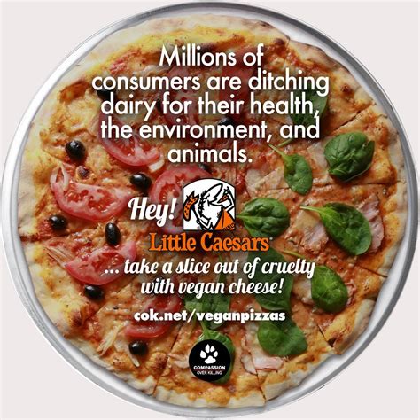 Nationwide Pizza Party Asks Little Caesars to Offer Vegan Cheese ...