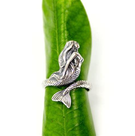 Mermaid Ring 463 Mermaid Ring Silver Mermaid Mermaid Jewelry Mermaid