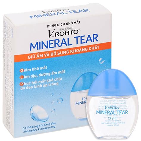 Dung dịch nhỏ mắt V.Rohto Mineral Tear giữ ẩm và bổ sung khoáng chất ...
