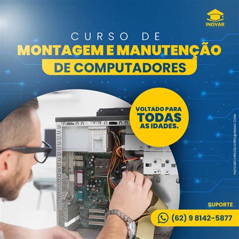 Curso De Manutenção Computador - Curso de Montagem e Manutenção de Computadores - Inovar Cursos Livr...