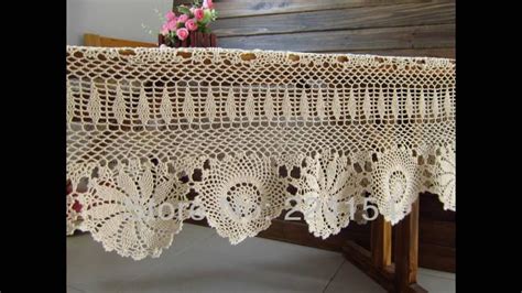 Hermosos Manteles Echos Con Las Y Finos Hilos Tejidos A Crochet Nº04