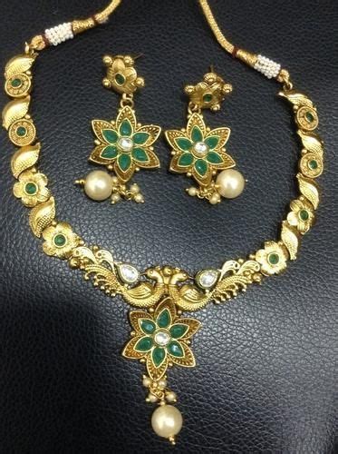 Sapna Fx Gold Design No Copper Jewellery Set At Piece In Mumbai