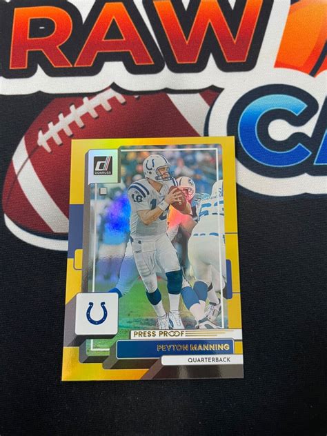 Peyton Manning Panini Donruss Gold Holo Press Proof Premium