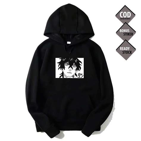 Promo Hoodie Yuno Black Clover Asta Yami Noelle Julius Anime Manga Baju