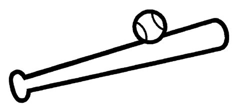 Baseball Bat Outline - ClipArt Best