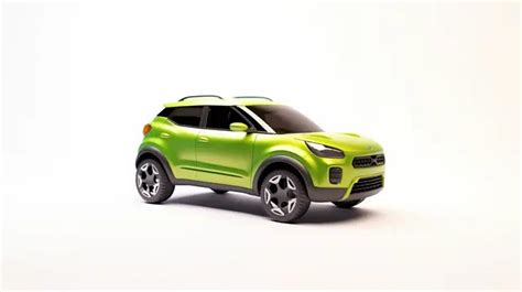 Sporty Green Compact Suv A Stunning D Rendered Illustration Background