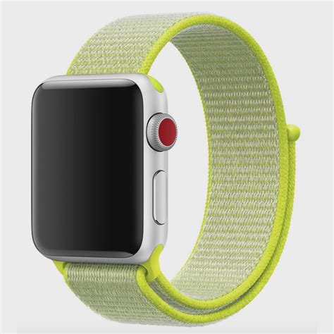 Pulseira Nylon Sport Loop Para Apple Watch 42 44mm Flash Light