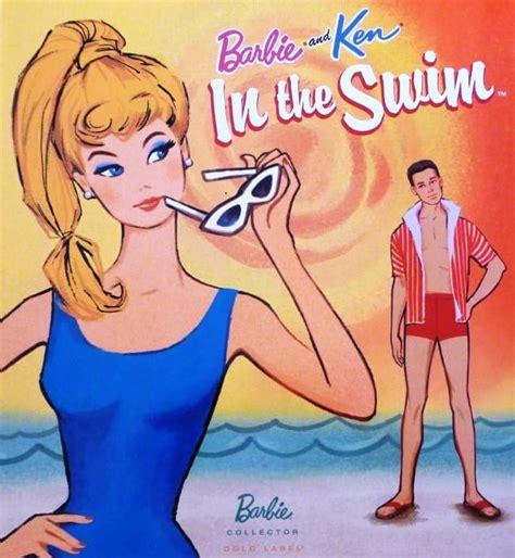 Barbie And Ken In The Swim Doll Set Gold Label Mattel T