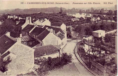 Carrières sur Seine CARRIERES SUR SEINE panorama sur l Ile fleurie