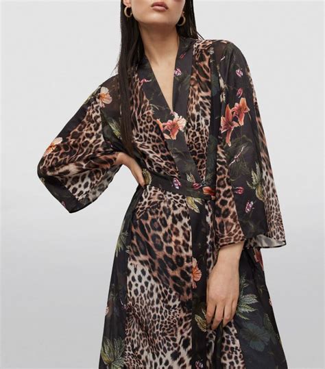 Womens Allsaints Multi Leopard Print Elsa Viviana Kimono Harrods Uk