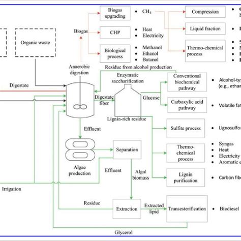 Schematic Of An Ad Based Biorefinery For Producing Biofuels And