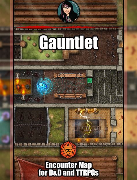 Gauntlet Battle Map With Foundry VTT Support Animated WEBM