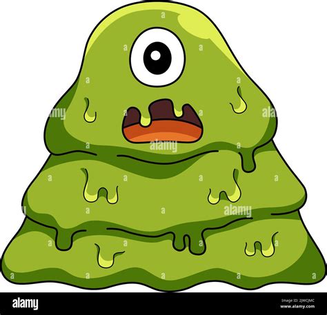 Monster Slime Cartoon Colored Clipart Illustration Stock Vector Image And Art Alamy