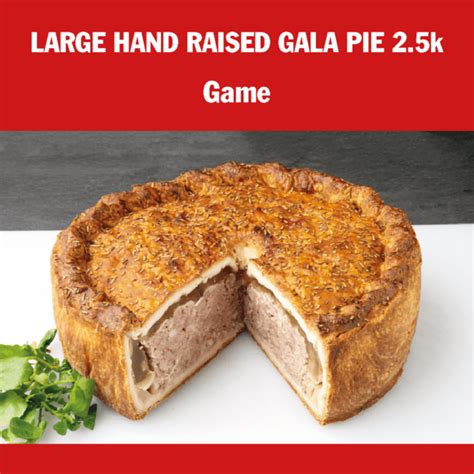 Large Game Hand Raised Cold Cutting Gala Pie K Will Cut Into