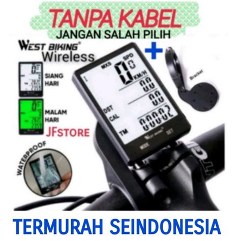 Jual Speedometer Sepeda Tanpa Kabel Mudah Pemasangan Nya West Biking