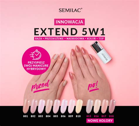 Semilac 815 Extend 5in1 Delicate Mocca 7 Ml Lakiery Hybrydowe