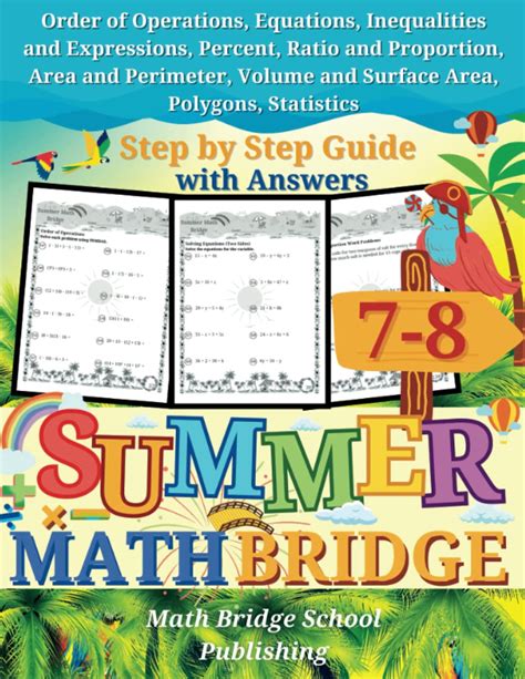 Make Math Fun Summer Math Bridge Workbook For Grades 7 8 The Great