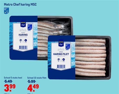 Metro Chef Haring Msc Schaal Stuks Heel Aanbieding Bij Makro