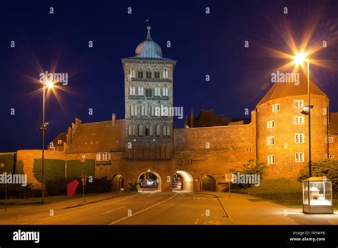 Burgtor Gate In Late Gothic Style Medieval Northern City Gate Of