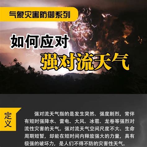 【科普图解】如何应对强对流天气科普天气