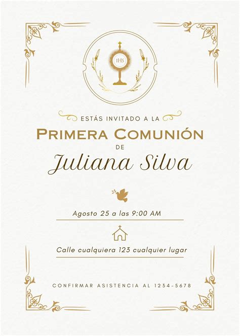 Descubrir Imagen Frases Invitacion Primera Comunion 10812 The Best