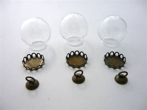 3 Sets 20mm Glasball Anhänger zum selberfüllen Anhänger Etsy Perlen