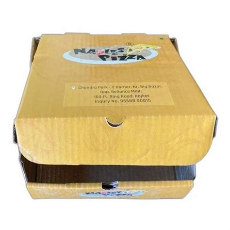 Single Wall 3 Ply Printed Pizza Corrugated Box Capacity Regular At Rs