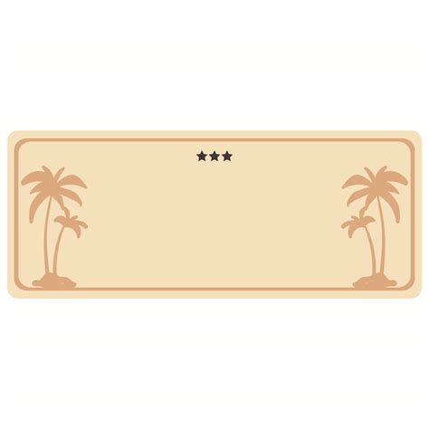 Printable Temporary License Plate Template California