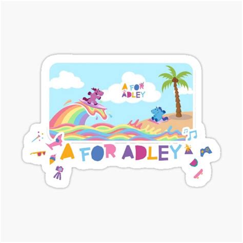 "a for adley , funny for school" Sticker for Sale by carla-niki | Redbubble