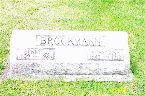 Wilhelmina Stork Brockmann M Morial Find A Grave