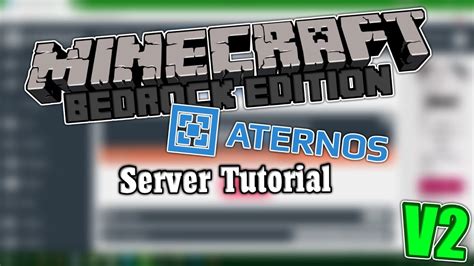 Minecraft Bedrock Server Tutorial V2 Aternos YouTube