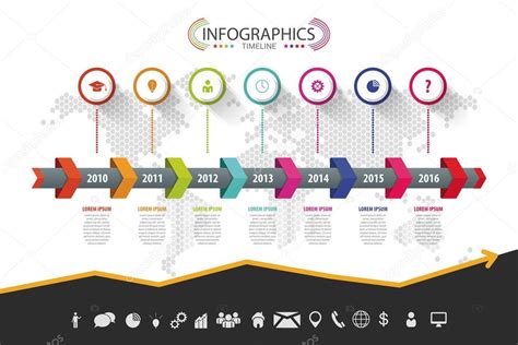 Plantilla De Diseno De Linea De Tiempo De Infografia Vector Premium Images Images And Photos