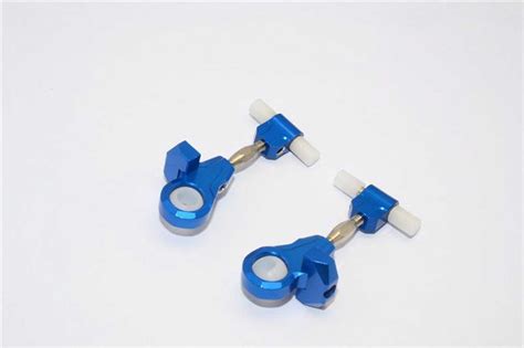 GPM Aluminium Querlenker Einstellbar Oben Vorn Blau Tamiya TT02