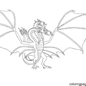 26 King Ghidorah Coloring Pages AlunOlasubomi