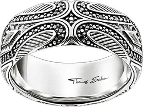 Thomas Sabo Rebel At Heart Maori Sterling Silver Ring In Metallic