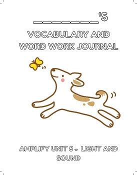 CKLA Amplify 3rd Grade Vocabulary And Word Work Journal Unit 5 TPT