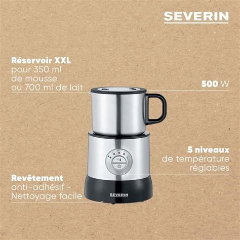 Severin Mulsionneur Lait W Mousseur De Lait Induction